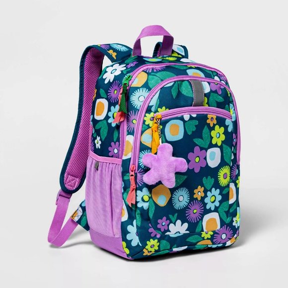 17" Kids' Backpack Floral - Cat & Jack - Picture 1 of 2